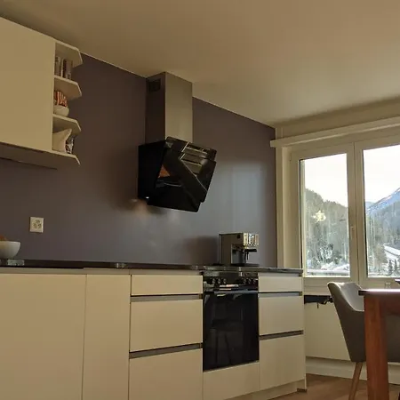Ferienwohnung Parsennblick Mit Dachterrasse Davos Exterior foto